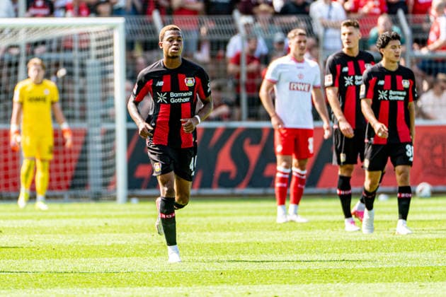 Friendly Match: Bayer 04 Leverkusen vs. Rot Weiss Essen, on August 1, 2026, Ulrich Haberland Stadium, Leverkusen Jeanuel Belocian Bayer 04 Leverkusen 44, Friendly Match: Bayer 04 Leverkusen vs. Rot Weiss Essen, August 1, 2026, Ulrich Haberland Stadium, Leverkusen Copyright: xBEAUTIFULxSPORTS Erlhofx