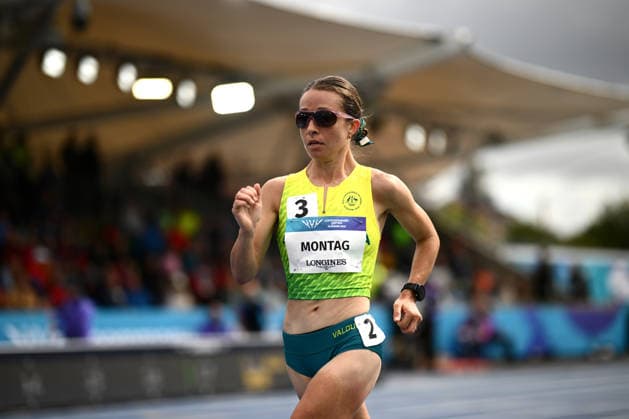 COM26 ATHLETICS, Jemima Montag of Australia during the Women s 10,000m Race Walk Final during the Glasgow 2026 Commonwealth Games at Scotstoun Stadium in Glasgow, Scotland, Saturday, August 1, 2026. ( NO ARCHIVING, EDITORIAL USE ONLY Glasgow United Kingdom  Copyright: xJOELxCARRETTx 20260801191671678095