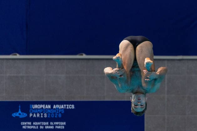 SWIMMING - EAC 2026 PARIS,FRANCE,01.AUG.26 - SWIMMING - European Aquatics Championships Paris 2026, diving, 1m springboard, men. Image shows Linus Moritz Wesemann (GER).  GEPAxpictures xPhilippxBrem