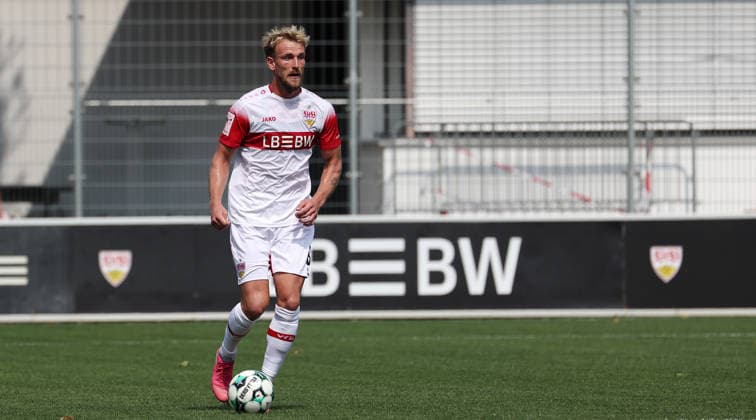 August 1, 2026, Germany, Stuttgart, Soccer: VfB Stuttgart II vs. FC Astoria Walldorf, Alexander Groiß (VfB)
