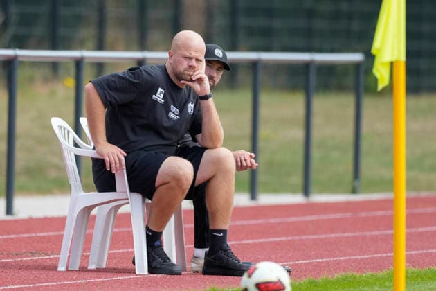 August 1, 2026, BW Schinkel Sports Field, Osnabrück, GER, 2nd and 3rd Divisions, Friendly Match: SV Meppen vs. VfL Osnabrück, Lucas Beniermann, Coach of SV Meppen. DFL regulations prohibit any use of photographs as image sequences and or quasi-video. Osnabrück, Lower Saxony, Netherlands, BW Schinkel Sports Field