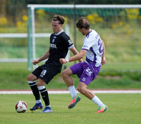 August 1, 2026, BW Schinkel Sports Field, Osnabrück, GER, 2nd and 3rd Divisions, Friendly Match: SV Meppen vs. VfL Osnabrück, Luis Sprekelmeyer SV Meppen 19 DFL REGULATIONS PROHIBIT ANY USE OF PHOTOGRAPHS AS IMAGE SEQUENCES AND OR QUASI-VIDEO Osnabrück Lower Saxony Netherlands BW Schinkel Sports Field