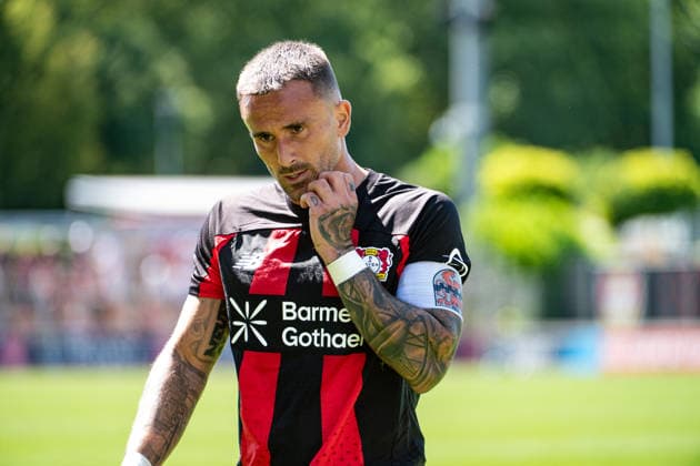 Friendly Match: Bayer 04 Leverkusen vs. Rot-Weiss Essen, August 1, 2026, Ulrich Haberland Stadium, Leverkusen; Aleix Garcia, Bayer 04 Leverkusen, age 24; Friendly Match: Bayer 04 Leverkusen vs. Rot-Weiss Essen, August 1, 2026, Ulrich Haberland Stadium, Leverkusen Copyright: xBEAUTIFULxSPORTS Erlhofx