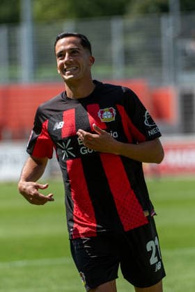 Friendly Match: Bayer 04 Leverkusen vs. Rot-Weiss Essen, August 1, 2026, Ulrich Haberland Stadium, Leverkusen; Lucas Vázquez, Bayer 04 Leverkusen, age 21; Friendly Match: Bayer 04 Leverkusen vs. Rot-Weiss Essen, August 1, 2026, Ulrich Haberland Stadium, Leverkusen Copyright: xBEAUTIFULxSPORTS Erlhofx