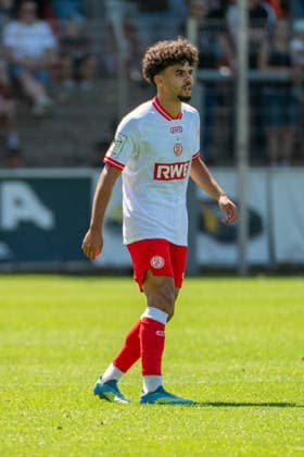 Friendly Match: Bayer 04 Leverkusen vs. Rot Weiss Essen, August 1, 2026, Ulrich Haberland Stadium, Leverkusen; Aiman Dardari, Rot Weiss Essen 7; Friendly Match: Bayer 04 Leverkusen vs. Rot Weiss Essen, August 1, 2026, Ulrich Haberland Stadium, Leverkusen Copyright: xBEAUTIFULxSPORTS Erlhofx