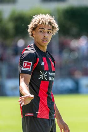 Friendly Match: Bayer 04 Leverkusen vs. Rot Weiss Essen, on August 1, 2026, Ulrich Haberland Stadium, Leverkusen Montrell Culbreath Bayer 04 Leverkusen 42, Friendly Match: Bayer 04 Leverkusen vs. Rot Weiss Essen, August 1, 2026, Ulrich Haberland Stadium, Leverkusen Copyright: xBEAUTIFULxSPORTS Erlhofx