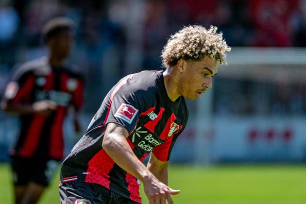 Friendly Match: Bayer 04 Leverkusen vs. Rot Weiss Essen, on August 1, 2026, Ulrich Haberland Stadium, Leverkusen Montrell Culbreath Bayer 04 Leverkusen 42, Friendly Match: Bayer 04 Leverkusen vs. Rot Weiss Essen, August 1, 2026, Ulrich Haberland Stadium, Leverkusen Copyright: xBEAUTIFULxSPORTS Erlhofx