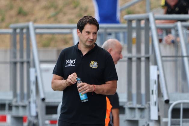 August 1, 2026, Soccer, Men s, Friendly Match, 2026–2027 Season, 1 FC Saarbrücken vs. US Thionville Lusitanos, Coach Argirios Giannikis, 1 FC Saarbrücken, Saarbrücken, Ludwigsparkstadion, Saarland, Germany, DEU Copyright: xSebastianxBachx