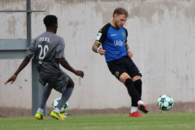 August 1, 2026, Soccer, Men s, Friendly Match, 2026–2027 Season, 1 FC Saarbrücken vs. US Thionville Lusitanos, Philip Fahrner (1 FC Saarbrücken), Bourama Diarra (US Thionville Lusitanos), Saarbrücken, Ludwigsparkstadion, Saarland, Germany, DEU Copyright: xSebastianxBachx