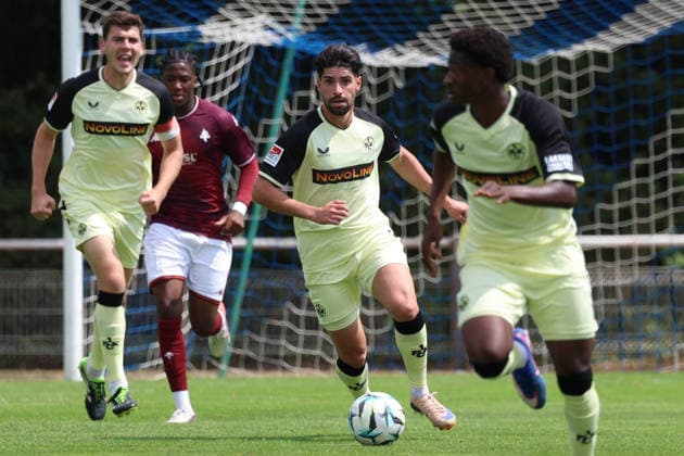 August 1, 2026, xrekx, Soccer Friendly Match, FC Metz vs. 1. FC Kaiserslautern, featuring Semih Sahin, 1. FC Kaiserslautern. DFL and DFB regulations prohibit any use of photographs as image sequences and or quasi-video. Metz