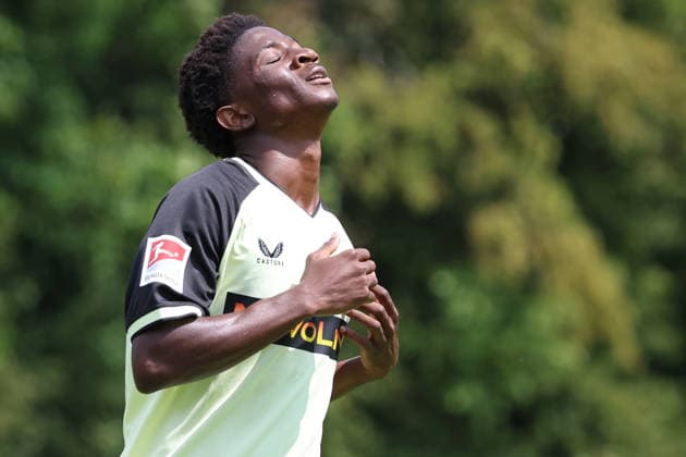 August 1, 2026, xrekx, Soccer Friendly Match, FC Metz vs. 1. FC Kaiserslautern: Ibrahim Kanate of 1. FC Kaiserslautern looks disappointed, looks disappointed, dejected, disappointed DFL DFB REGULATIONS PROHIBIT ANY USE OF PHOTOGRAPHS as IMAGE SEQUENCES and or QUASI-VIDEO Metz