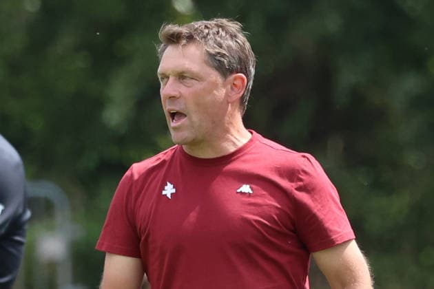 August 1, 2026, xrekx, Soccer Friendly Match, FC Metz 1 FC Kaiserslautern v l Luc Holtz, Coach of FC Metz. DFL and DFB regulations prohibit any use of photographs as image sequences and or quasi-video. Metz