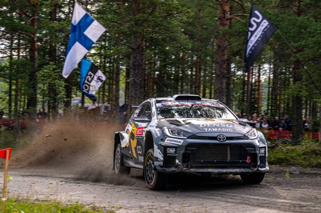 IPA87154683 - Jari-Matti Latvala (FIN) and Juho Hanninen (FIN) in a Toyota GR Yaris Rally2 from JML-Sports Oy in action during the FIA WRC, Motorsport Rallye, WM SECTO RALLY FINLAND in Jyväskylä, Finland, July 30–August 2, 2026.  Copyright: xFedericoxManoni IPAxSportx xx 87154683