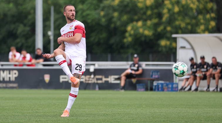 August 1, 2026, Germany, Stuttgart, Soccer: VfB Stuttgart II vs. FC Astoria Walldorf, Dominik Nothnagel (VfB)