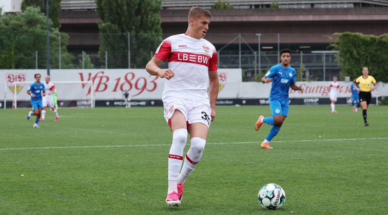 August 1, 2026, Germany, Stuttgart, Soccer: VfB Stuttgart II vs. FC Astoria Walldorf, Enis Redzepi (VfB)