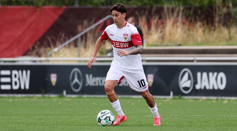 August 1, 2026, Germany, Stuttgart, Soccer: VfB Stuttgart II vs. FC Astoria Walldorf, Nicolas Sessa (VfB)