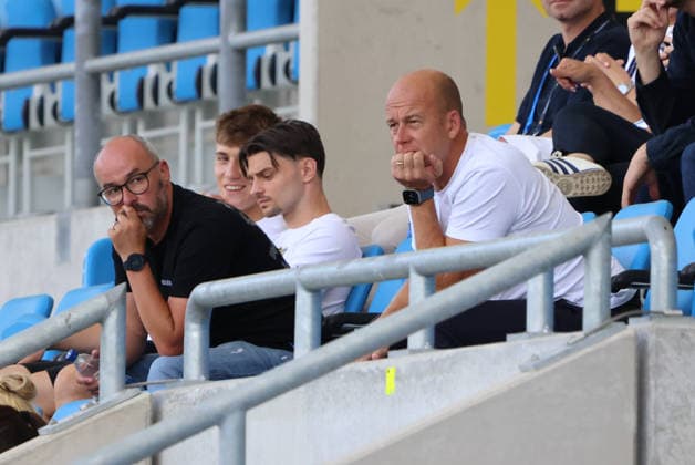 August 1, 2026, Soccer, Men s, Friendly Match, 2026–2027 Season, 1 FC Saarbrücken vs. US Thionville Lusitanos, Sports Director Markus Thiele (1 FC Saarbrücken), Head of the Professional Players Department Bastian Noth (1 FC Saarbrücken), Saarbrücken, Ludwigsparkstadion, Saarland, Germany, DEU Copyright: xSebastianxBachx