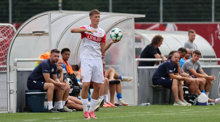 August 1, 2026, Germany, Stuttgart, Soccer: VfB Stuttgart II vs. FC Astoria Walldorf, Luca Berreth (VfB)