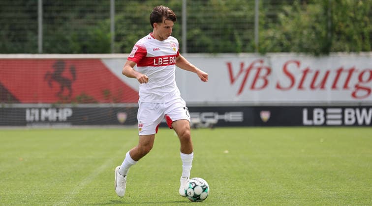 August 1, 2026, Germany, Stuttgart, Soccer: VfB Stuttgart II vs. FC Astoria Walldorf, Neno Zezelj (VfB)