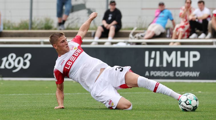 August 1, 2026, Germany, Stuttgart, Soccer: VfB Stuttgart II vs. FC Astoria Walldorf, Enis Redzepi (VfB)