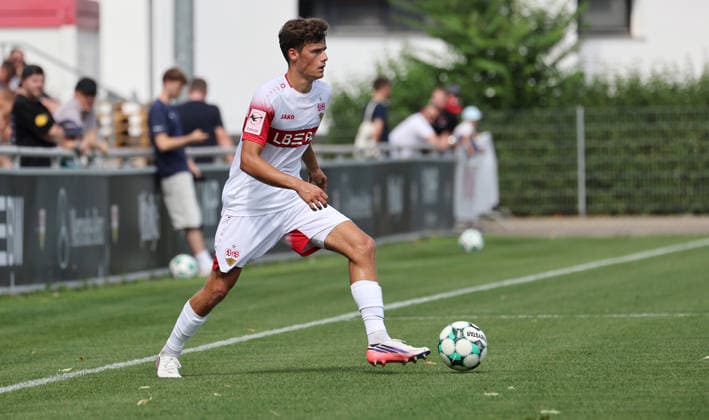 August 1, 2026, Germany, Stuttgart, Soccer: VfB Stuttgart II vs. FC Astoria Walldorf, Lauri Penna (VfB)