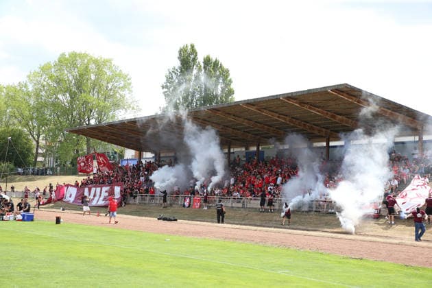 August 1, 2026, xrekx, Soccer Friendly Match, FC Metz vs. FC Kaiserslautern, FCK Fans, Atmosphere, Scarves, Ultras, Spectators, Visitors, Choreography, choreography, atmosphere, scarves, spectators, visitors Pyrotechnics DFL DFB REGULATIONS PROHIBIT ANY USE OF PHOTOGRAPHS as IMAGE SEQUENCES and or QUASI-VIDEO Metz