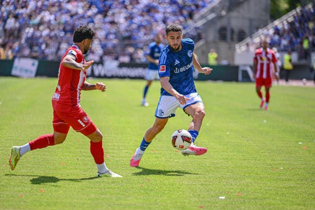 August 1, 2026, Soccer, 2026–2027 Season, Friendly Match, KSV Hessen Kassel vs. FC Schalke 04, Adil Aouchiche, FC Schalke 04 xRHR PHOTO YYx Copyright: KROEGER RHR-FOTOx RHR-FOTO YY