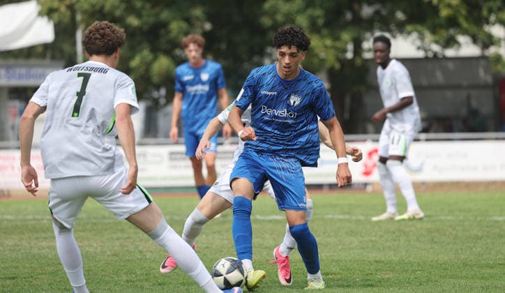 Freiberg, U19 Soccer, DFB Junior Cup: SGV Heilbronn Freiberg vs. VfL Wolfsburg, Gianluca Mazzola (SGV)