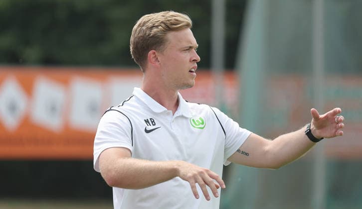Freiberg, U19 Soccer, DFB Junior Cup: SGV Heilbronn Freiberg vs. VfL Wolfsburg, Niklas Bräuer (Wolfsburg)
