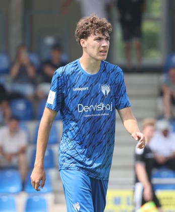 Freiberg, U19 Soccer, DFB Junior Cup: SGV Heilbronn Freiberg vs. VfL Wolfsburg, Lennard Sposato (SGV)