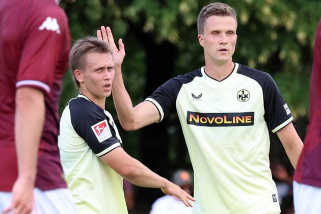 August 1, 2026, xrekx, Soccer Friendly Match, FC Metz 1 FC Kaiserslautern v l Goal celebration after the goal scored by Naatan Skyttä Skyttae 0–1 for FC Kaiserslautern with Fabian Kunze 1 FC Kaiserslautern DFL DFB REGULATIONS PROHIBIT ANY USE OF PHOTOGRAPHS as IMAGE SEQUENCES and or QUASI VIDEO Metz