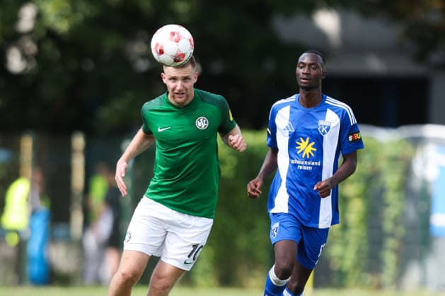 August 1, 2026, Soccer, Men s, Regionalliga Nord, Matchday 1, HSC Hannover vs. BSV Kickers Emden Denis Vukancic 10 HSC Hannover Ibrahim Touray (blue) 57 BSV Kickers Emden