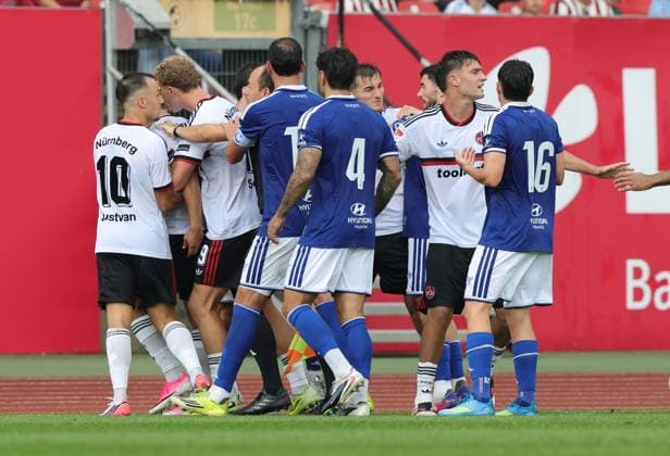 August 1, 2026 Soccer Season 2026–2027 Exhibition Match Friendly Match Preseason Match 1. FC Nürnberg FCN Club Real Oviedo Sports Photo Zink DaMa xdaxmax Stock Photo Feature Impression Team Formation of Both Teams