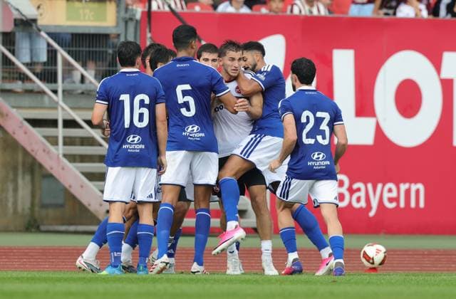 August 1, 2026 Soccer Season 2026–2027 Exhibition Match Friendly Match Preseason Match 1. FC Nürnberg FCN Club Real Oviedo Sports Photo Zink DaMa xdaxmax Stock Photo Feature Impression Team Formation of Both Teams