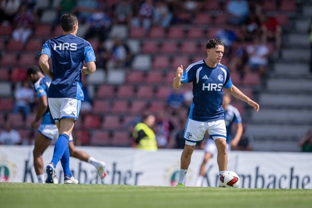 August 1, 2026, Soccer, 2026–2027 Season, Friendly Match, KSV Hessen Kassel vs. FC Schalke 04, Soufiane El Faouzi, FC Schalke 04, Kassel, Auestadion, Germany, xRHR PHOTO YYx Copyright: KROEGER RHR-FOTOx RHR-FOTO YY