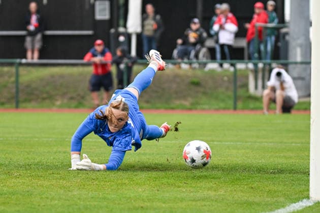 Soccer I Women s I 2026–2027 Season I Friendly Match I RB Leipzig vs. VfL Wolfsburg I August 1, 2026 Mirja Kropp 44, Rasenballsport Leipzig Cutout, Close-up, Portrait, Single photo, single image, body Markranstädt grass field, Stadion am Bad Großfeld, Am Stadtbad 30 Saxony, Germany Copyright: xLobeca InesxHähnelx