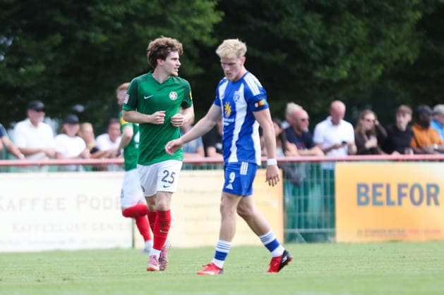 August 1, 2026, Soccer, Men s, Regionalliga Nord, Matchday 1, HSC Hannover vs. BSV Kickers Emden: Celebration of the 3-1 goal by Lukas Dominke, 25 HSC Hannover