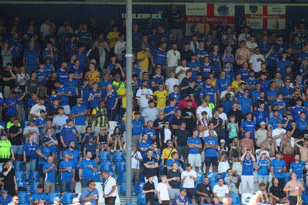 August 1, 2026, Darmstadt, Friendly Match: SV Darmstadt 98 vs. FC Portsmouth – FC Portsmouth Fans Copyright: HMBxMedia JoaquimxFerreira
