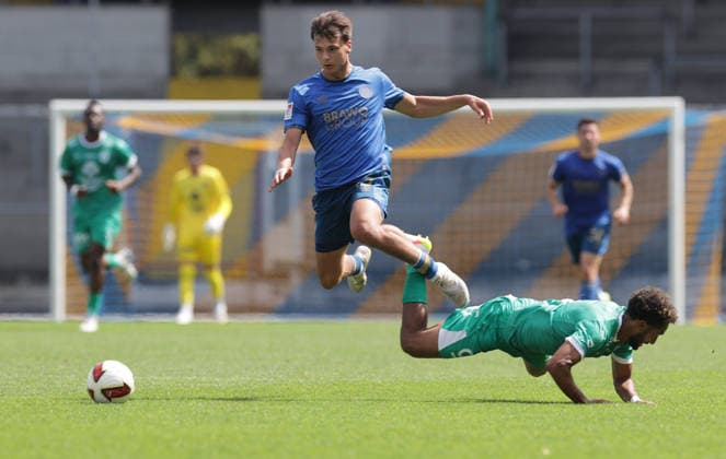 Max Marie Eintracht Braunschweig vs. Beka La Louviere Soccer, Men s, 2026–2027 Season, 2nd Division, Eintracht Stadium, Eintracht Braunschweig vs. RAAL La Louviere, preseason, friendly match, 0–0. DFL regulations prohibit any use of photographs as image sequences and or quasi-video.