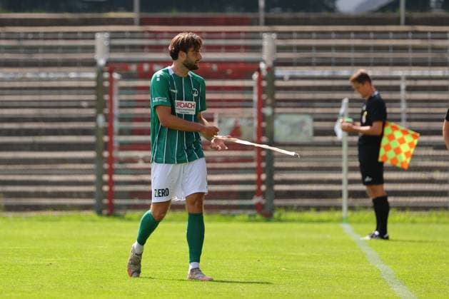 August 26, 2026, GER, Regionalliga Nord, Soccer, Matchday 1, 2026–2027 Season, Dietmar Scholze Stadium an der Lohmuehle, VfB Lübeck vs. SC Weiche Flensburg Maximilian Schütt Maximilian Schuett VfB Lübeck 23 is sent off after receiving a red card Photo: nordphoto GmbH Tauchnitz Lübeck Dietmar Scholze Stadium an der Lohmuehle SH Germany Copyright: xnordphotoxGmbHx xTauchnitzx