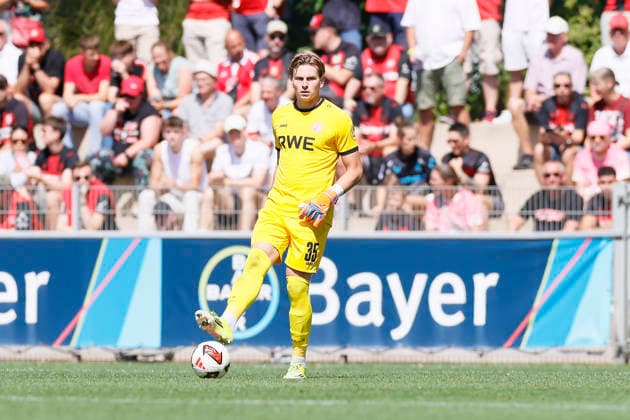 Soccer Friendly Match: Bayer 04 Leverkusen vs. Rot Weiss Essen on August 1, 2026, at Ulrich Haberland Stadium in Ulrich Haberland Stadium; Felix Wienand, Rot Weiss Essen