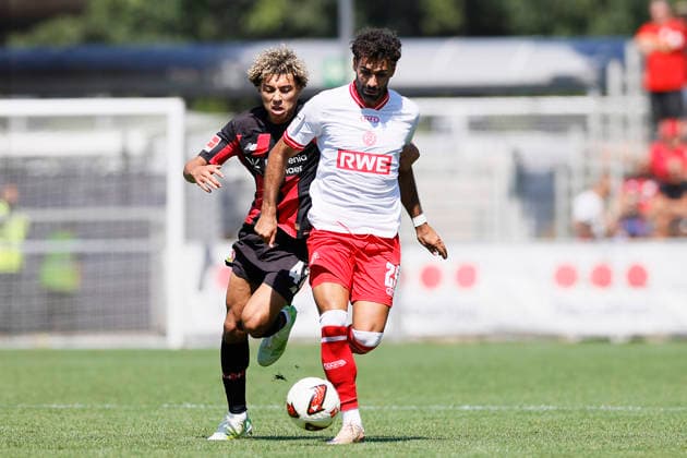 Soccer Friendly Match: Bayer 04 Leverkusen vs. Rot Weiss Essen on August 1, 2026, at Ulrich Haberland Stadium in Ulrich Haberland Stadium; Ekin Celebi, Rot Weiss Essen