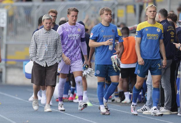 Lino Tempelmann, Eintracht Braunschweig Soccer, Men s Team, 2026–2027 Season, 2. Bundesliga, Eintracht Stadium, Eintracht Braunschweig vs. RAAL La Louvière, preseason, friendly match, 0–0. DFL regulations prohibit any use of photographs as image sequences and or quasi-video.