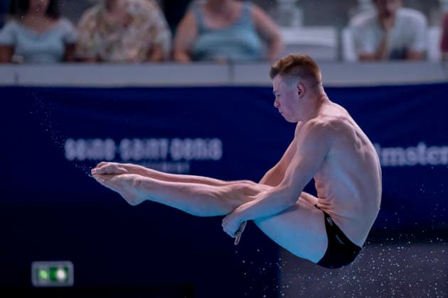 France, Paris, Centre Aquatique Olympique Metropole du Grand Paris, August 1, 2026, European Aquatics Championships – Diving, Day 2, Men’s 1-meter Springboard Preliminary, Jonathan Gisbert Schauer of Germany Photo by Eibner Pressefoto Tino Henschel European Aquatics Championships Diving, Day 2, Men’s 1m Springboard Preliminary, Paris Copyright: xEibnerxPressefotox