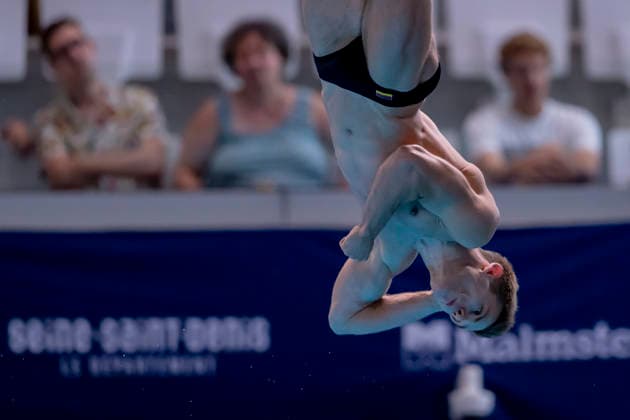 France, Paris, Centre Aquatique Olympique Metropole du Grand Paris, August 1, 2026, European Aquatics Championships – Diving, Day 2, Men’s 1m Springboard Preliminary, Moritz Linus Wesemann of Germany Photo by Eibner Pressefoto Tino Henschel European Aquatics Championships Diving, Day 2, Men’s 1m Springboard Preliminary, Paris Copyright: xEibnerxPressefotox