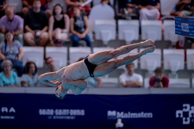 France, Paris, Centre Aquatique Olympique Metropole du Grand Paris, August 1, 2026, European Aquatics Championships – Diving, Day 2, Men’s 1m Springboard Preliminary, Moritz Linus Wesemann of Germany Photo by Eibner Pressefoto Tino Henschel European Aquatics Championships Diving, Day 2, Men’s 1m Springboard Preliminary, Paris Copyright: xEibnerxPressefotox