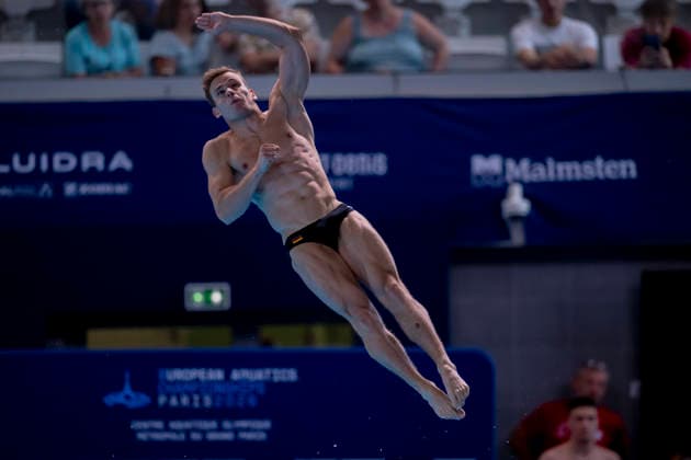 France, Paris, Centre Aquatique Olympique Metropole du Grand Paris, August 1, 2026, European Aquatics Championships – Diving, Day 2, Men’s 1m Springboard Preliminary, Moritz Linus Wesemann of Germany Photo by Eibner Pressefoto Tino Henschel European Aquatics Championships Diving, Day 2, Men’s 1m Springboard Preliminary, Paris Copyright: xEibnerxPressefotox