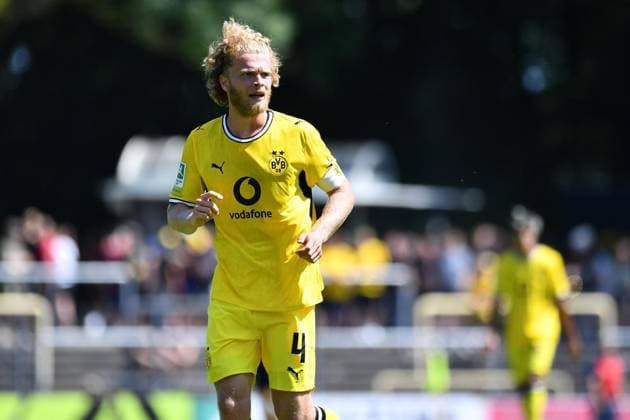 VfL Bochum U21 vs. Borussia Dortmund U23 ** FOR EDITORIAL PURPOSES ONLY ** EDITORIAL USE ONLY ** p Soccer Regionalliga West 1 Matchday VfL Bochum U21 vs. Borussia Dortmund U23 on August 1, 2026, at the Mondpalast Arena in Herne Jesper Verlaat Borussia Dortmund U23 Germany North Rhine-Westphalia Herne Copyright ThorstenxTillmann Copyright: ThorstenxTillmann doc86yy5k3kevs1hnjt1bkm ,EDITORIAL USE ONLY Copyright: ThorstenxTillmann