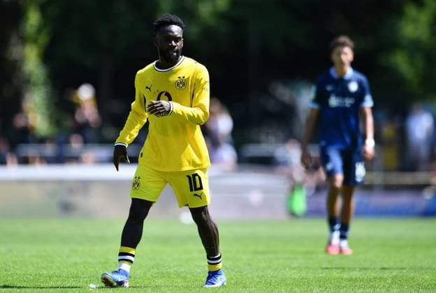 VfL Bochum U21 vs. Borussia Dortmund U23 ** FOR EDITORIAL PURPOSES ONLY ** EDITORIAL USE ONLY ** p Soccer Regionalliga West 1 Matchday VfL Bochum U21 vs. Borussia Dortmund U23 on August 1, 2026, at the Mondpalast Arena in Herne Mampasi Joseph Boyamba Borussia Dortmund U23 Germany North Rhine-Westphalia Herne Copyright ThorstenxTillmann Copyright: ThorstenxTillmann doc86yy5kotak514bqzmeca ,EDITORIAL USE ONLY Copyright: ThorstenxTillmann