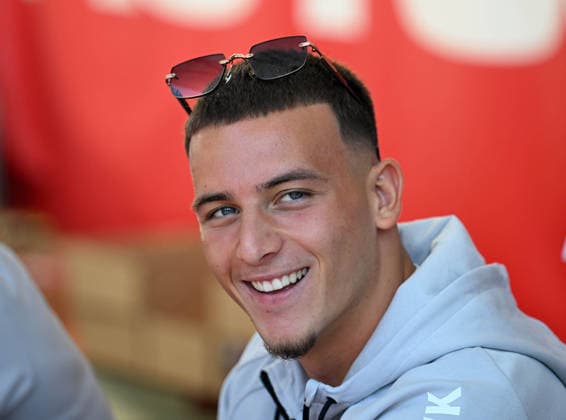 August 1, 2026, xophax, Soccer, Bundesliga 1, 1. FC Köln Season opener for 1. FC Köln at the Rhein Energie Stadium; people are lining up for an autograph from Said El Mala Said El Mala Cologne